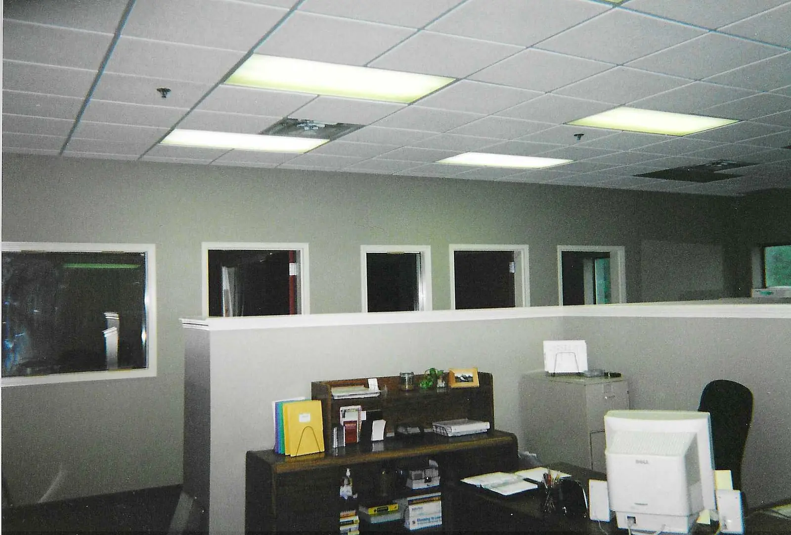Finished ceiling and lighting work from a King Home Improvement project