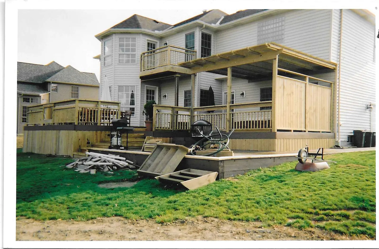 Completed outdoor wood project by King Home Improvement